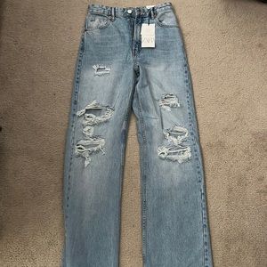 Zara distressed jeans